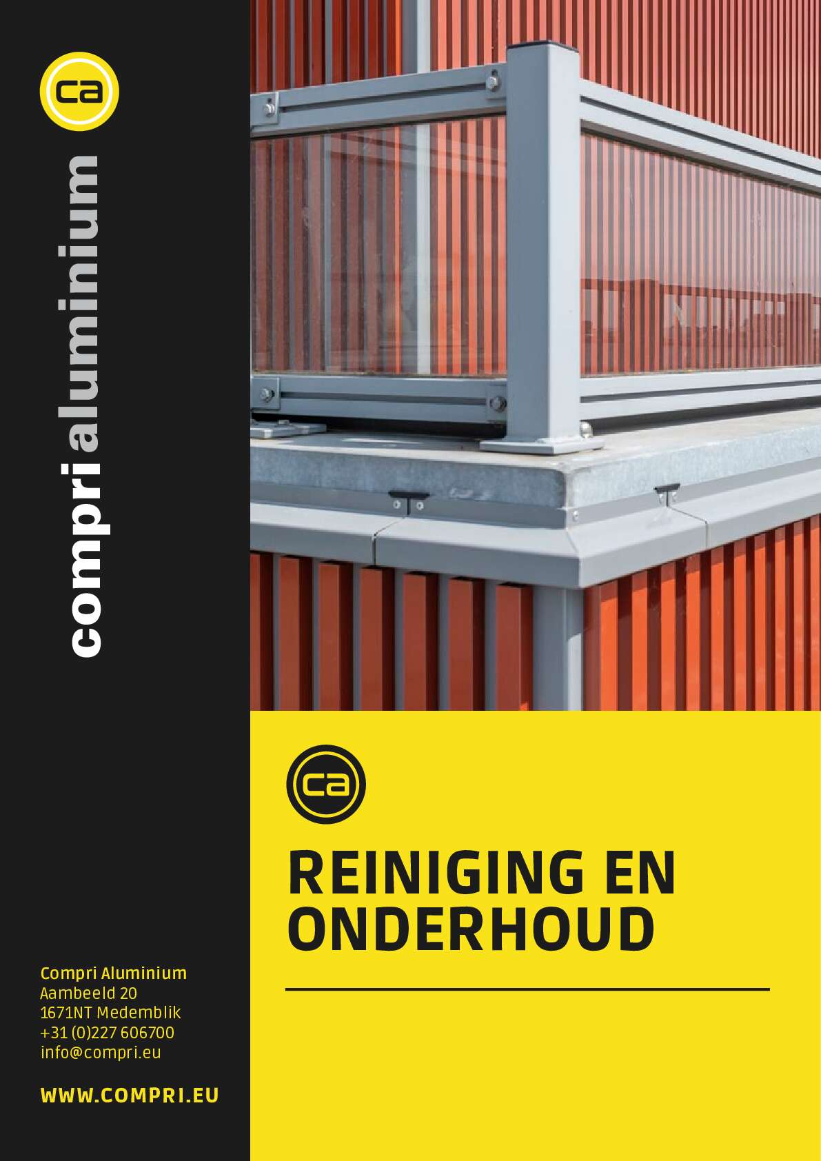 Reiniging en onderhoudsvoorschriften