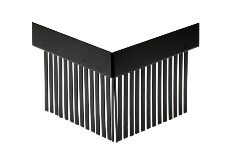 Solarprofiel buitenhoek zwart (Ral 9M05)